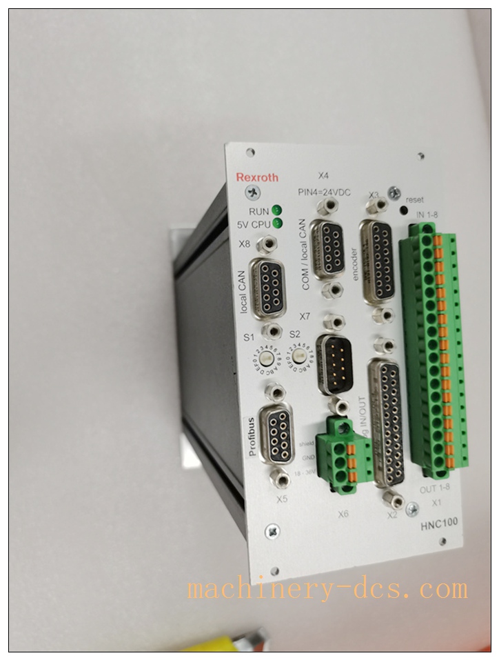 Bosch Rexroth VT‑HNC100‑1‑2X/W‑08‑0‑0 VT‑HNC100 Single‑Axis Programmable Electro‑Hydraulic Digital Axis Controller - Image 4
