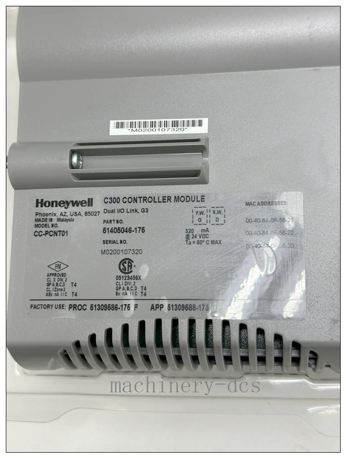 Honeywell CC-PCNT01 C300 Controller Dual I/O Link Control Module - Image 3