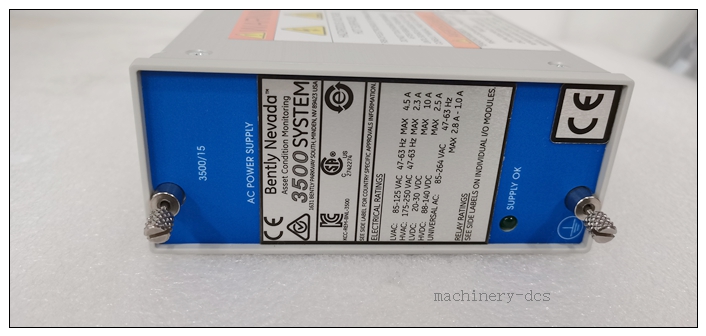 Bently Nevada 3500/15 129489-01 Low-voltage AC Power Input Module - Image 3