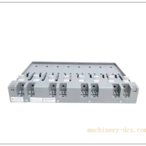 Emerson DeltaV S‑Series SE4050E0C0 (KJ4005X1‑BE1) 8‑Wide I/O Interface Carrier, 8 Power Buss Plugs with Shield Bar